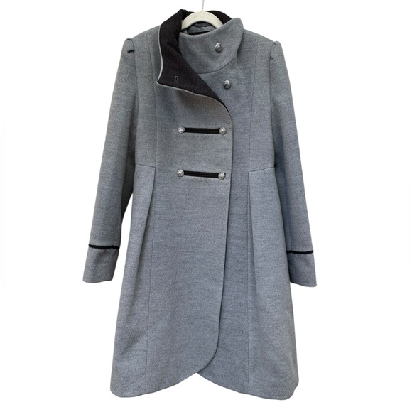 Rothschild Gray Double-Breasted Coat size 14 - Picture 2 of 8